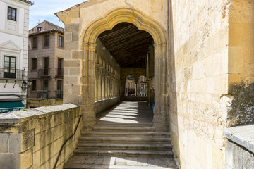 Fototapeta na wymiar City of Segovia, famous for its Roman aqueduct, in Spain