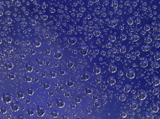 blue background from small drops