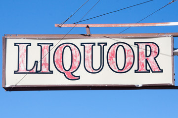 Old Liquor Sign