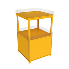 stand Isolated on White Background, 3D rendering