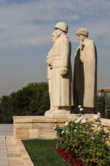 Turkish Men sculpture located at the entrance of the Road of Lio