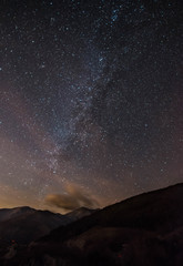 Milk way as seen from Forca d'Acero, Italy