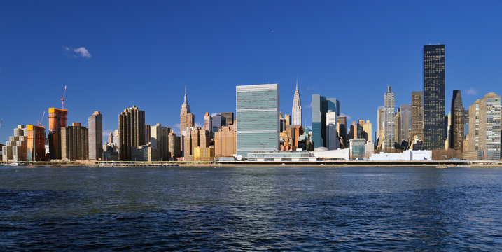 Midtown Manhattan at sunny day.