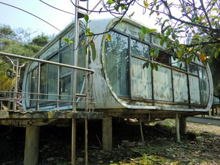 Abandoned UFO houses in Wanli, Taiwan futuristic village