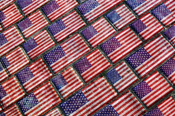 Usa Flag Urban Grunge Pattern