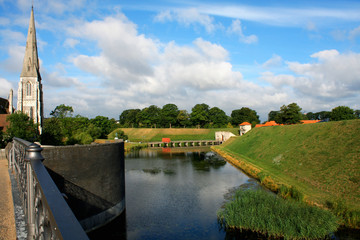 water around the citadel of Castellet in Copenhagen, Denmark