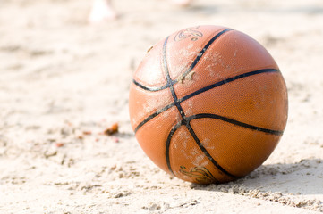Basketball on the beach
