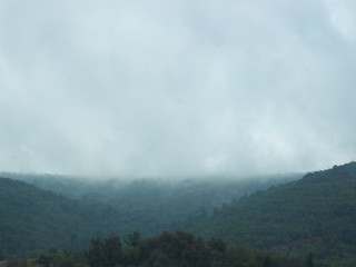 Fog Forming Over The Mountains