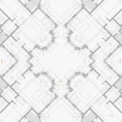 Architectural background. Vector.