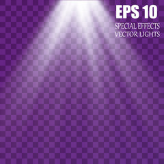 Vector Spotlights. Scene. Light Effects