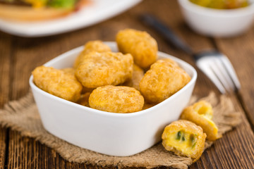Portion of Chili Cheese Nuggets
