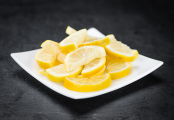 Fresh made Lemon Slices