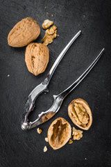 Slate slab with Walnuts