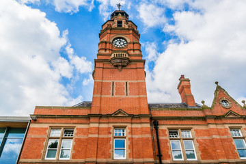 Victoria Bath clock tower (1896). Sneinton, Nottingham, England.
