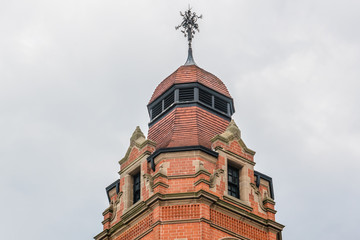 Fototapeta na wymiar Victoria Bath clock tower (1896). Sneinton, Nottingham, England.