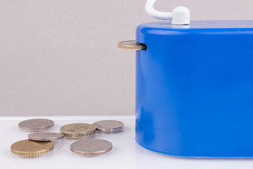 Moneybox and Coins