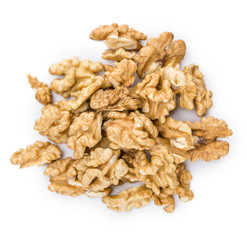 Cracked Walnuts (isolated on white)