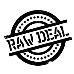 Raw Deal rubber stamp