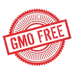 Gmo free stamp. Grunge design with dust scratches. Effects can be easily removed for a clean, crisp look. Color is easily changed.