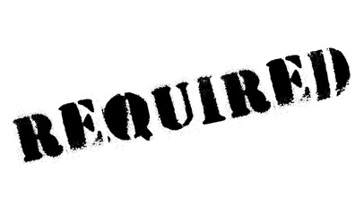 Required rubber stamp
