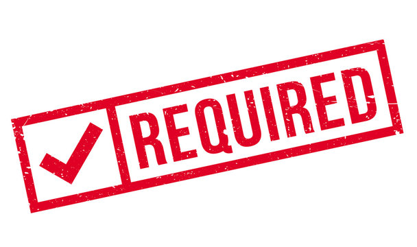 Required rubber stamp