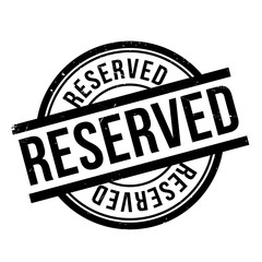 Fototapeta premium Reserved rubber stamp