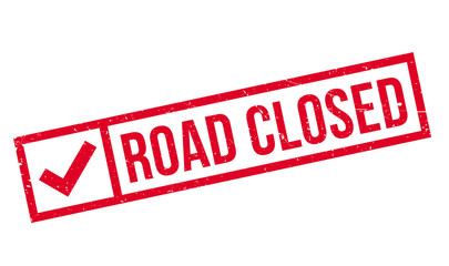 Fototapeta premium Road Closed rubber stamp