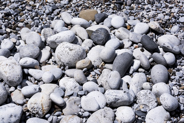 texture of pebbles and different colored stones