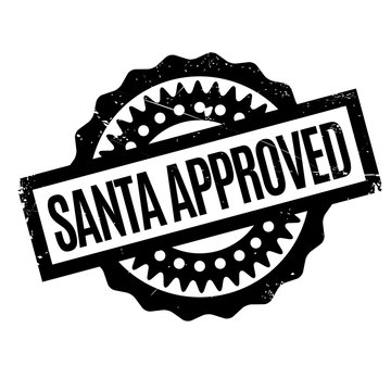 Santa Approved Rubber Stamp