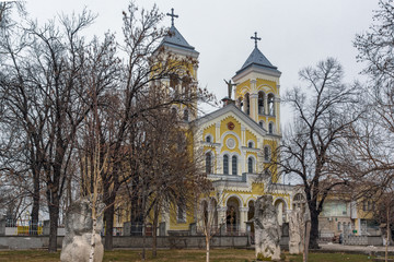 RAKOVSKI, BULGARIA - DECEMBER 31 2016: The Roman Catholic church Most holy Heart of Jesus in town of Rakovski, Bulgaria