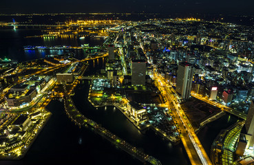 Fototapeta premium modern cityscape night view