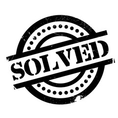 Solved rubber stamp