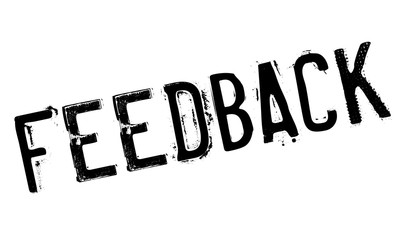 Feedback stamp rubber grunge