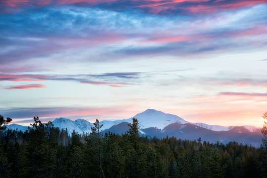 Sunset at Byers Peak