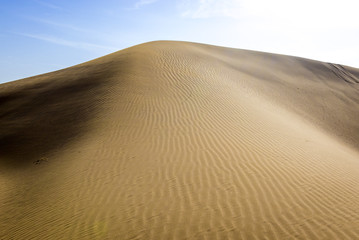 Large sand dune on Maranjab Desert in Iran