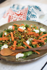 Mung Bean and sweet carrot salad