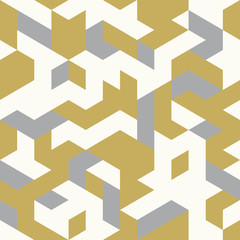 Bezszwowe złoty wzór geometrycznych kształtów - 132277343