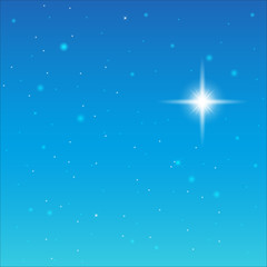 Starry Sky. On the blue sky the stars