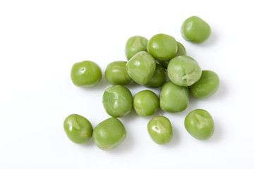 Ripe pea vegetable. Isolated on white background