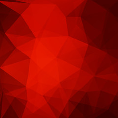 Abstract red mosaic background. Triangle geometric background. Design elements. Vector illustration