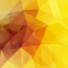 Background of geometric shapes. Colorful mosaic pattern. Vector EPS 10. Vector illustration. Yellow, orange colors.