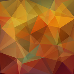 Background of geometric shapes. Mosaic pattern. Vector EPS 10. Vector illustration. Yellow, orange, brown colors