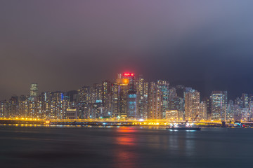Fototapeta na wymiar Hong Kong City at night
