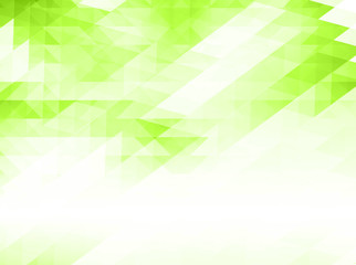 Low poly Abstract background in green tone