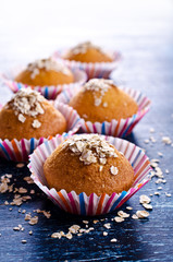 Homemade muffins oat flour