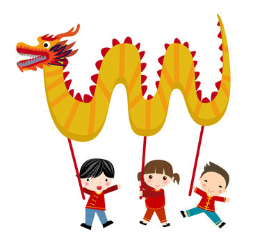 Chinese new year festival/Dragon dance