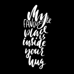 Fototapeta premium Hand lettered inspirational quote. Hand brushed ink lettering. Modern brush calligraphy. Vector illustration.