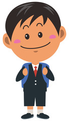 男子小学生のイメージイラスト