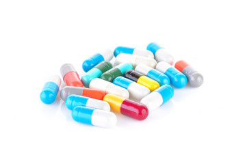 Capsule on a white background