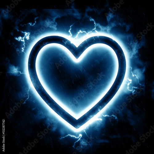 "Lightning heart" Stock photo and royaltyfree images on
